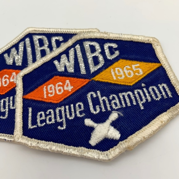 Vintage 1960s WIBC Bowling League Championship Collectible Patches - Picture 2 of 10